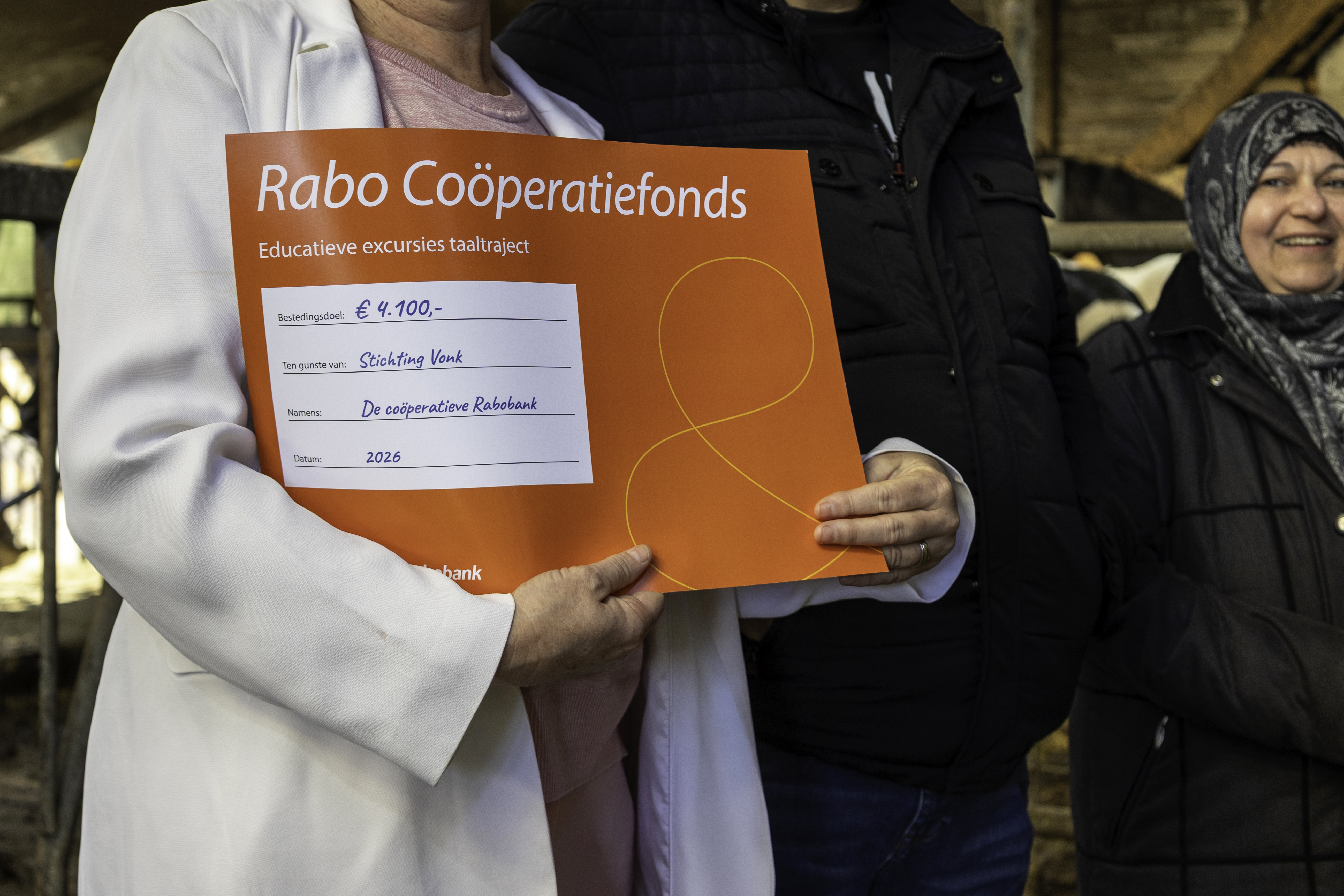 De Rabobank ondersteunt Vonk met een bijdrage voor educatieve excursies 