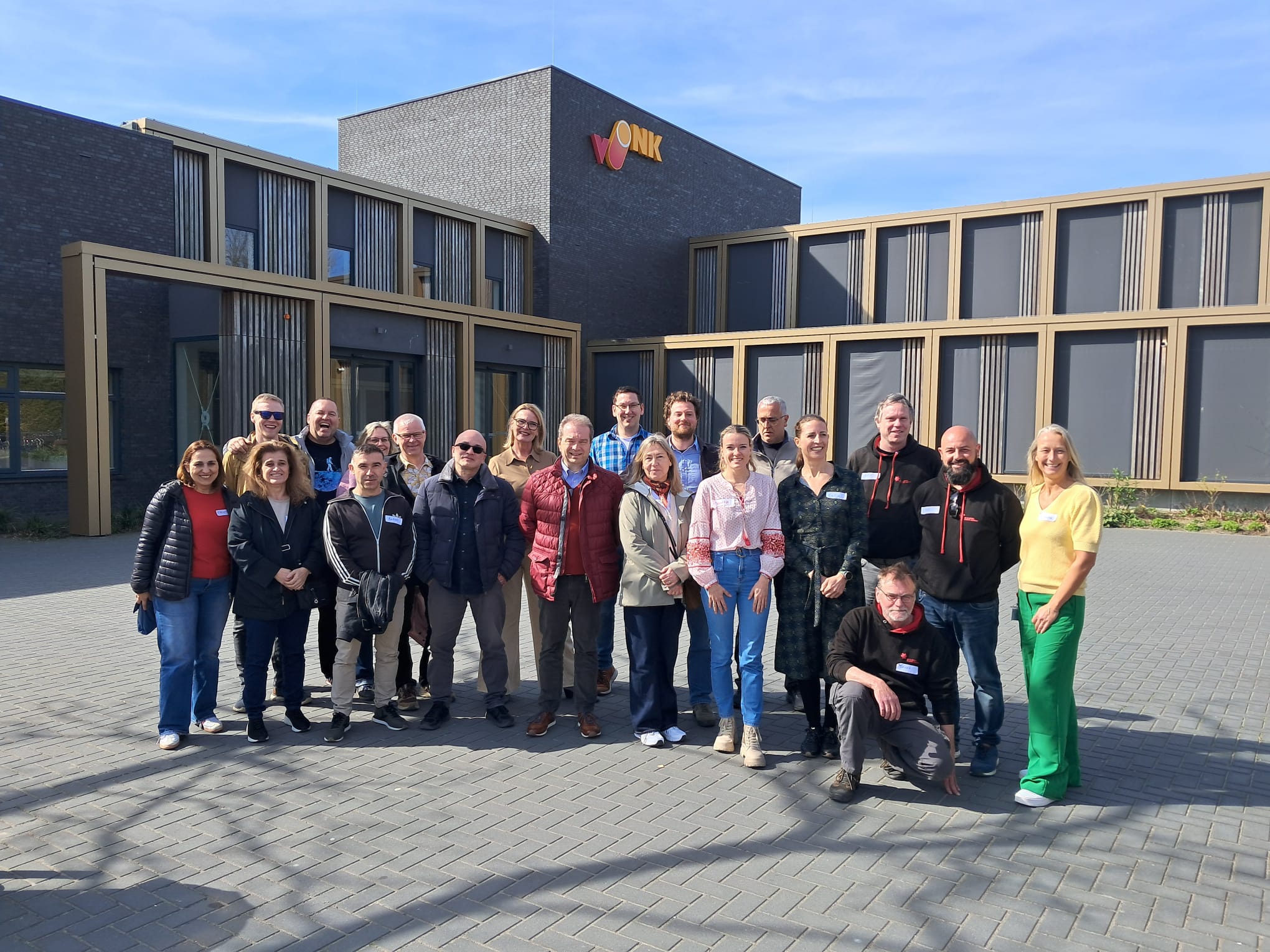 Internationaal bezoek op locatie Vonk Hoorn tijdens de International Staff Visit Week