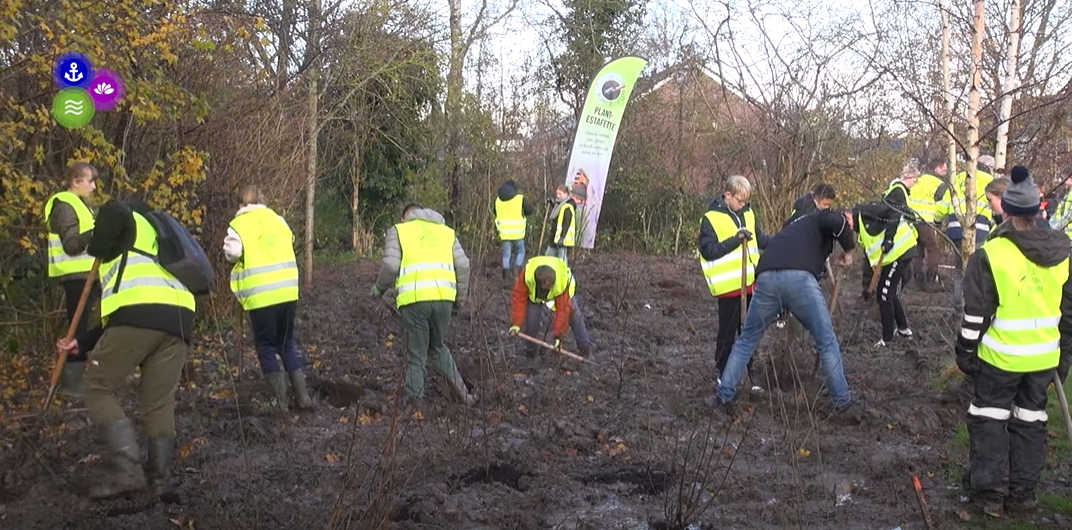 Vonk vmbo-leerlingen Plantestafette Schagen